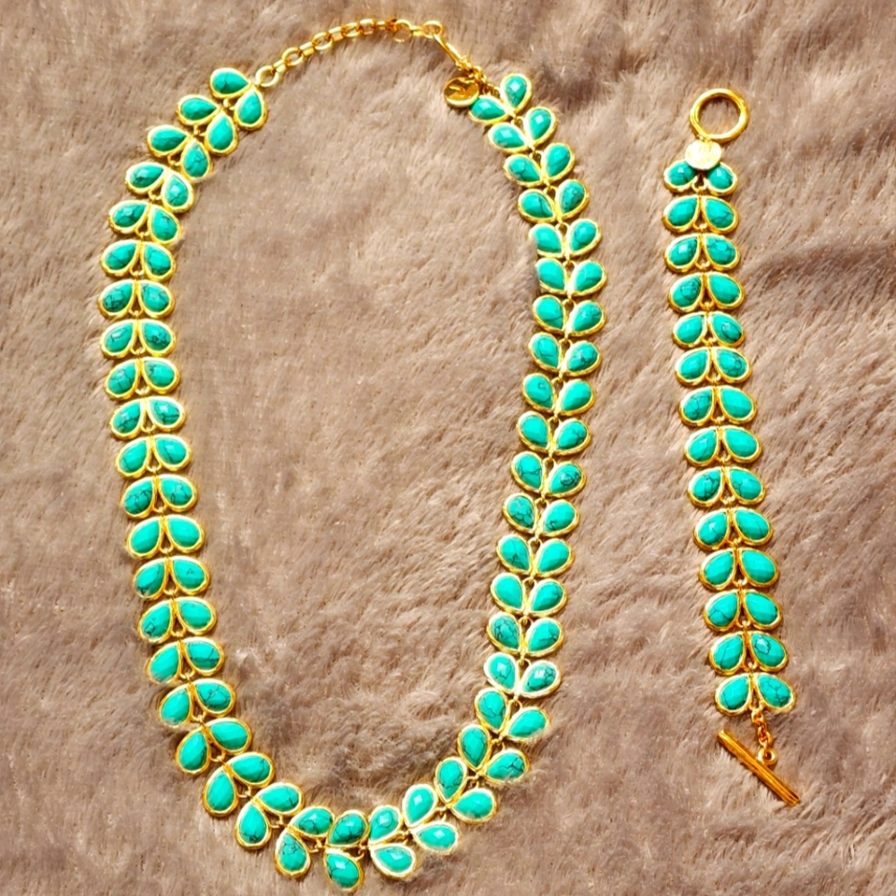 Melinda Maria ISLA rare hard to find necklace and braclet set.